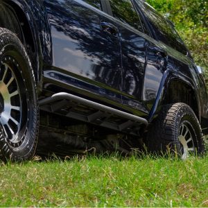 N-Fab Rocker Panel Guard, Trailslider, Oval Tube, Textured, Black Powder Coated, Steel – TSN22CC-TX