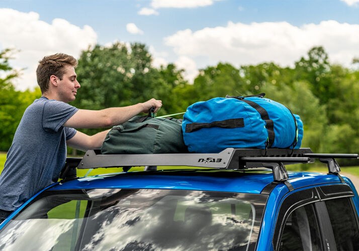 N-Fab Roof Rack Platform, Fits Most OEM and Aftermarket Crossbars, 24 Inch to 41 Inch Length X 34 Inch Width – U34253400