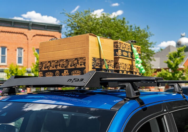 N-Fab Roof Rack Platform, Fits Most OEM and Aftermarket Crossbars, 24 Inch to 41 Inch Length X 34 Inch Width – U34253400
