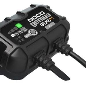 Noco Battery Charger, For 12 Volt Batteries, 1 Bank Onboard Charger, 120 to 240 Volt AC/ 50 to 60 Hz, 5 Amp Charging Current – GEN5X1
