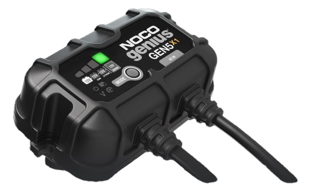 Noco Battery Charger, For 12 Volt Batteries, 1 Bank Onboard Charger, 120 to 240 Volt AC/ 50 to 60 Hz, 5 Amp Charging Current – GEN5X1
