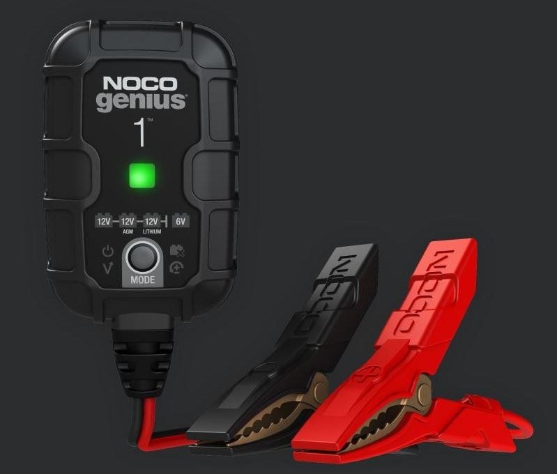 Noco Battery Charger, For 6 Volt/ 12 Volt Batteries, 120 to 240 Volt AC/ 50 to 60HZ, 9 Step Fully Automatic – GENIUS1