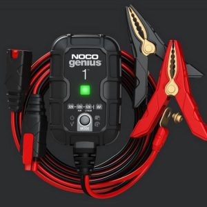 Noco Battery Charger, For 6 Volt/ 12 Volt Batteries, 120 to 240 Volt AC/ 50 to 60HZ, 9 Step Fully Automatic – GENIUS1