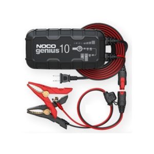 Noco Battery Charger, For 6 Volt and 12 Volt Batteries, 120 to 240 Volt AC/ 50 to 60 Hz, 9 Step Fully Automatic – GENIUS10