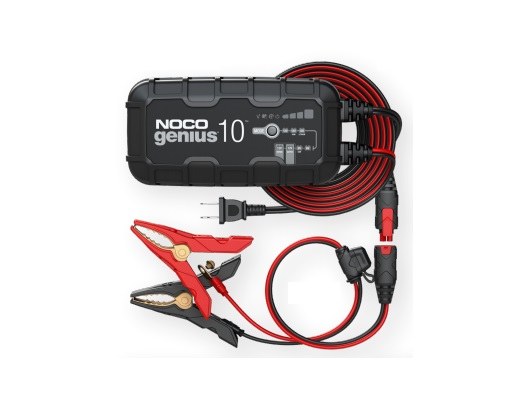 Noco Battery Charger, For 6 Volt and 12 Volt Batteries, 120 to 240 Volt AC/ 50 to 60 Hz, 9 Step Fully Automatic – GENIUS10