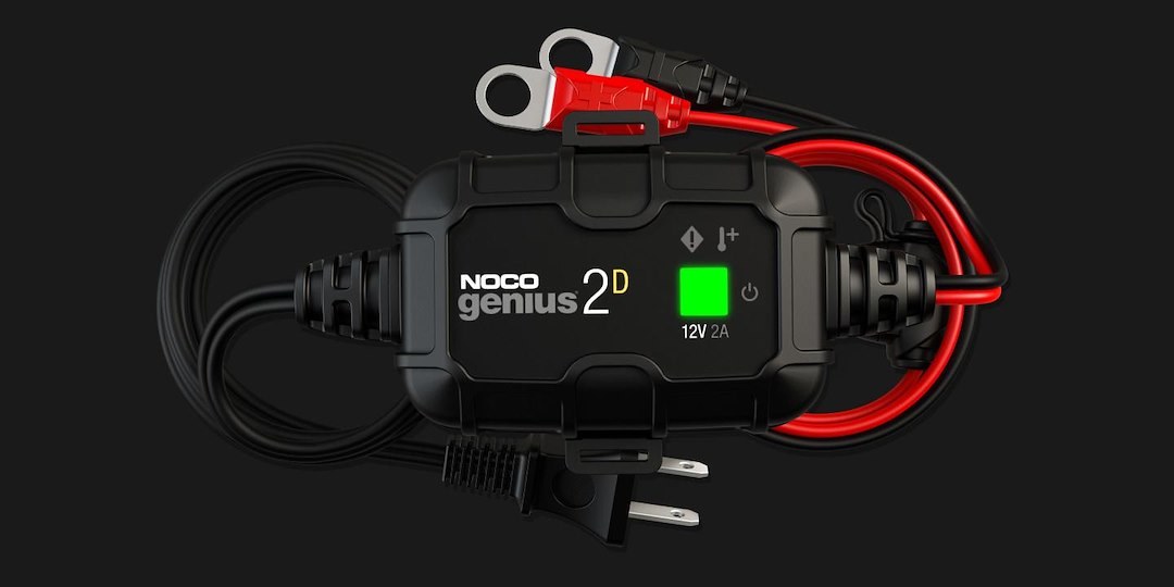 Noco Battery Charger, For 6 Volt/ 12 Volt Batteries, 120 Volt to 240 Volt AC/ 50 to 60 Hz, 9 Step Fully Automatic – GENIUS2