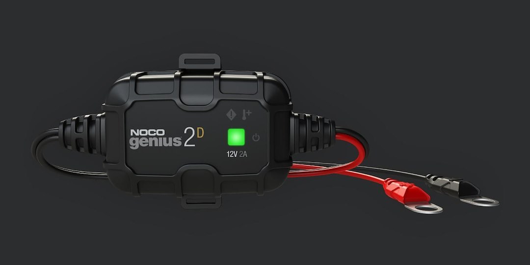 Noco Battery Charger, For 12 Volt Batteries, 120 Volt to 240 Volt AC/ 50 to 60 Hz, 2 Amp Charging Current, Direct-Mount – GENIUS2D