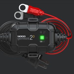 Noco Battery Charger, For 12 Volt Batteries, 120 Volt to 240 Volt AC/ 50 to 60 Hz, 2 Amp Charging Current, Direct-Mount – GENIUS2D