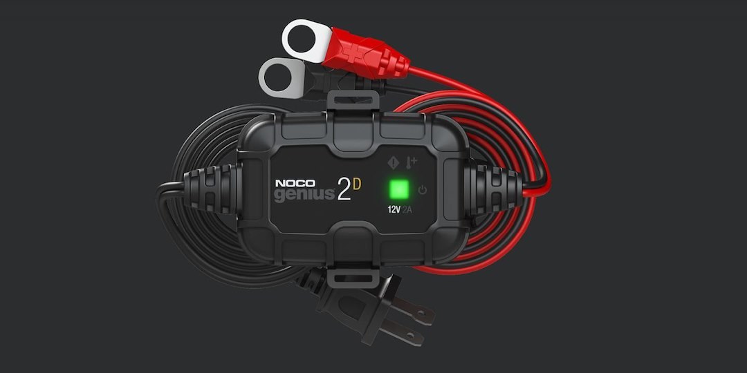 Noco Battery Charger, For 12 Volt Batteries, 120 Volt to 240 Volt AC/ 50 to 60 Hz, 2 Amp Charging Current, Direct-Mount – GENIUS2D