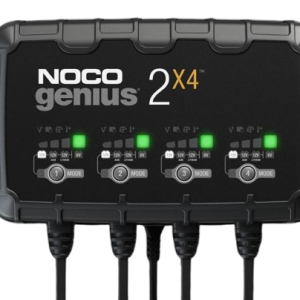 Noco Battery Charger, For 6 Volt/ 12 Volt Batteries, 4 Bank Onboard Charger/ 2 Amp Per Bank, 120 to 240 Volt AC/ 50 to 60 Hz – GENIUS2X4