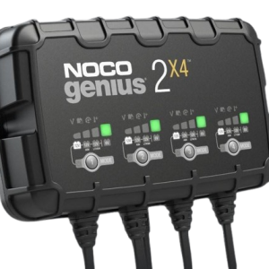 Noco Battery Charger, For 6 Volt/ 12 Volt Batteries, 4 Bank Onboard Charger/ 2 Amp Per Bank, 120 to 240 Volt AC/ 50 to 60 Hz – GENIUS2X4