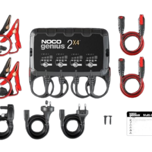 Noco Battery Charger, For 6 Volt/ 12 Volt Batteries, 4 Bank Onboard Charger/ 2 Amp Per Bank, 120 to 240 Volt AC/ 50 to 60 Hz – GENIUS2X4