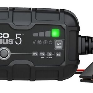 Noco Battery Charger, For 6 Volt/ 12 Volt Batteries, 120 to 240 Volt AC/ 50 to 60 Hz, 9 Step Fully Automatic – GENIUS5