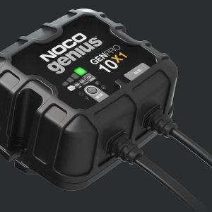 Noco Battery Charger, For 12 Volt Batteries, 1 Bank Onboard Charger, 120 to 240 Volt AC/ 50 to 60 Hz, 10 Amp Charging Current – GENPRO10X1