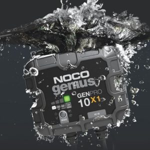 Noco Battery Charger, For 12 Volt Batteries, 1 Bank Onboard Charger, 120 to 240 Volt AC/ 50 to 60 Hz, 10 Amp Charging Current – GENPRO10X1