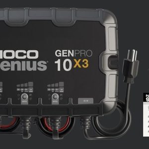 Noco Battery Charger, For 12 Volt Batteries, 3 Bank Onboard Charger/ 10 Amp Per Bank, 120 to 240 Volt AC/ 50 to 60 Hz – GENPRO10X3