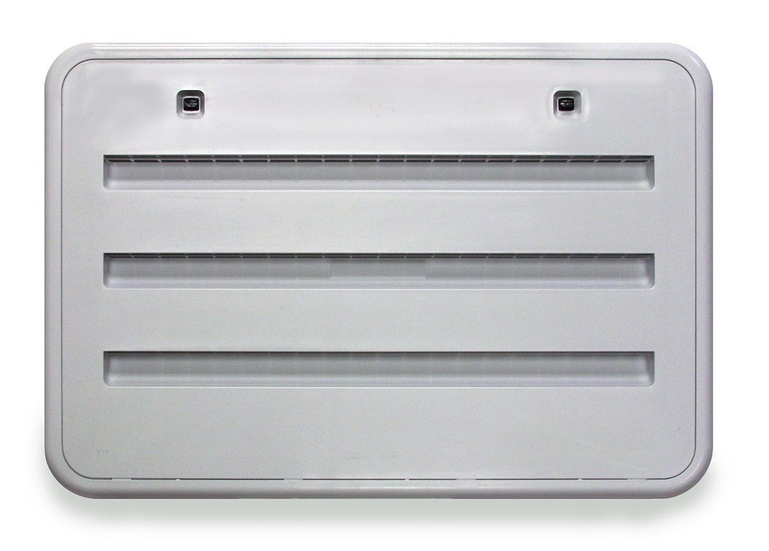 Norcold Refrigerator Vent, Use with Most Norcold Refrigerator, Air Intake Side Vent, 17-13/16 Inch Width X 6-3/16 Inch Height – 620505PW