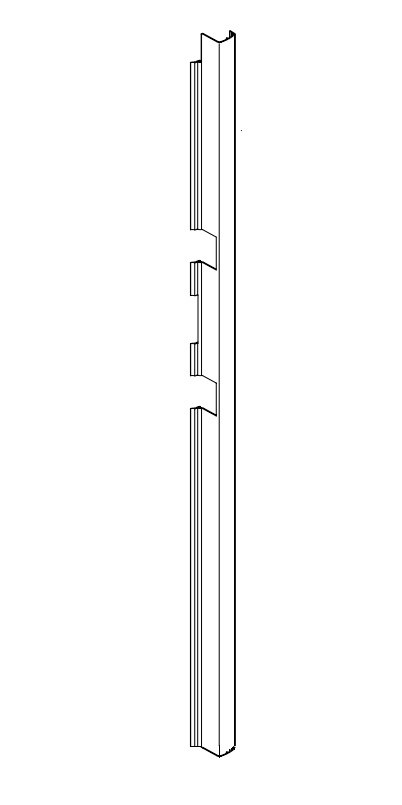 Norcold Refrigerator Trim, Replacement for Norcold DE0061/ EV0061 Refrigerators, Right Hand Side, Black – 623128