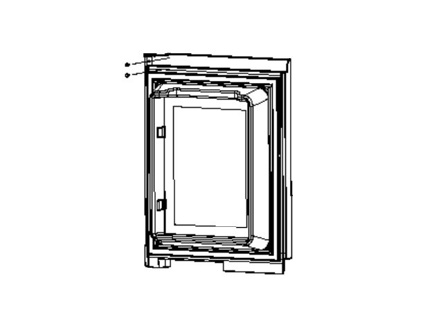 Norcold Refrigerator Door, Replacement for Norcold 1200 Series Refrigerator, Wrap Type Door, Upper, Right Hand Side – 623816
