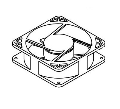 Norcold Refrigerator Cooling Fan Assembly, Replacement for Norcold 1200/ 1210/ N1095/ N61X/ N62X/ N64X/ N81X/ N82X/ N84X Series Refrigerators – 628685