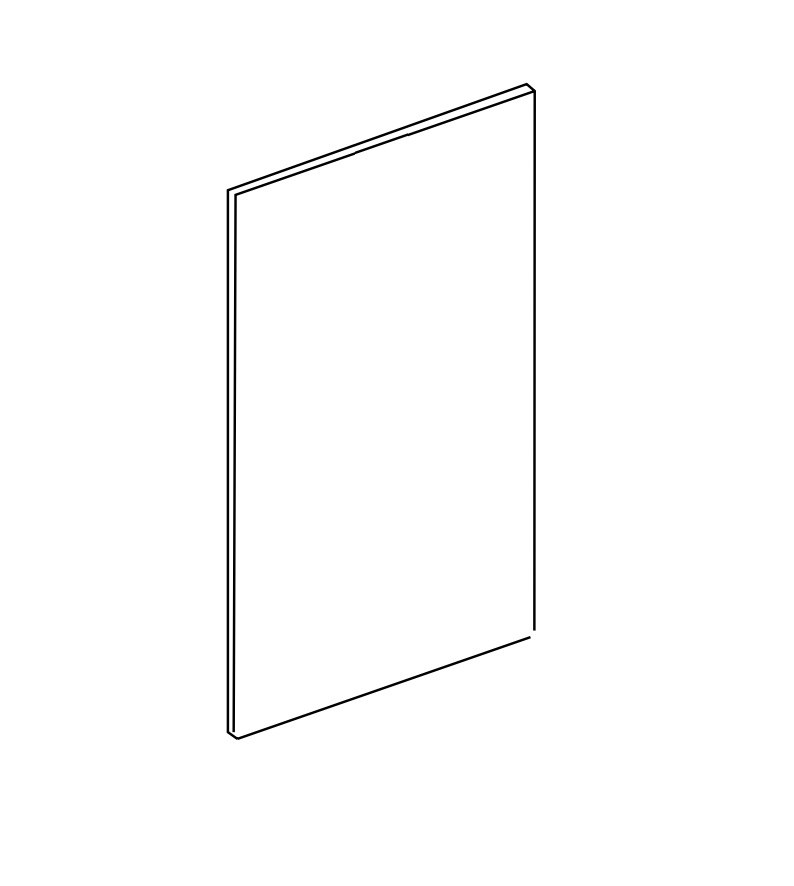 Norcold Refrigerator Door Panel, Fits Norcold N5 Series Refrigerator, Black, Acrylic – 629756