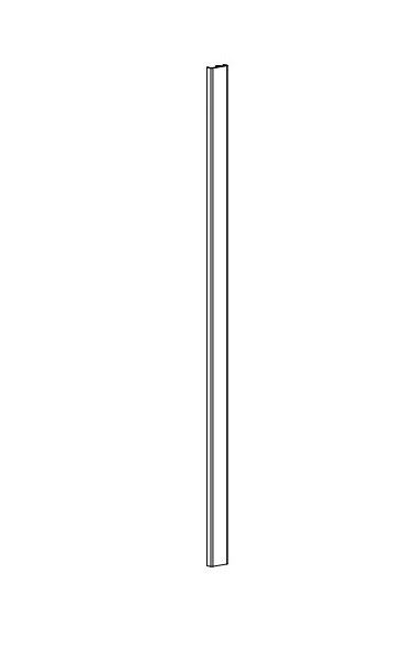 Norcold Refrigerator Door, Replacement for Norcold N7 Polar Series Refrigerators, Panel Type with Smooth Door Liner, Lower, Black – 638532