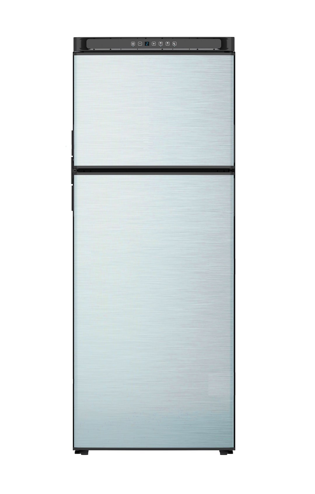 Norcold Refrigerator, Dual Compartment 2 Door Refrigerator with Freezer, Permanent, Right Hand Hinge (reversable to Left Hand Hinge) – N10DCSSR