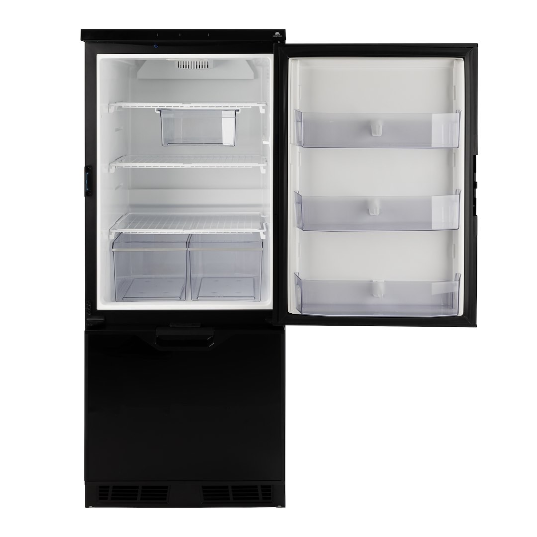 Norcold Refrigerator, Dual Compartment Single Door Refrigerator with Freezer, Flush Mount, Left Hand Hinge, 6.2 Cubic Foot – N2175BPL
