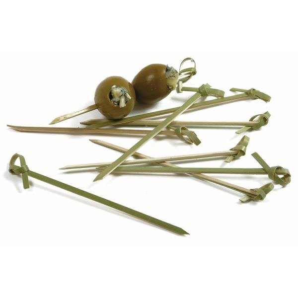 Norpro Party Picks, Knot, Bamboo, 4-1/2 Inch Length, Set of 50 – 191