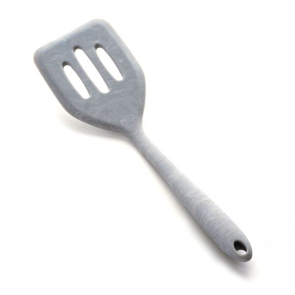 Norpro Kitchen Utensil, Slotted Spatula, Marbel, Silicone, 8-1/4 Inch Length X 2 Inch Width X 1/2 Inch Height, Dishwasher Safe – 2989