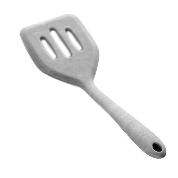 Norpro Kitchen Utensil, Slotted Spatula, Marbel, Silicone, 8-1/4 Inch Length X 2 Inch Width X 1/2 Inch Height, Dishwasher Safe – 2989