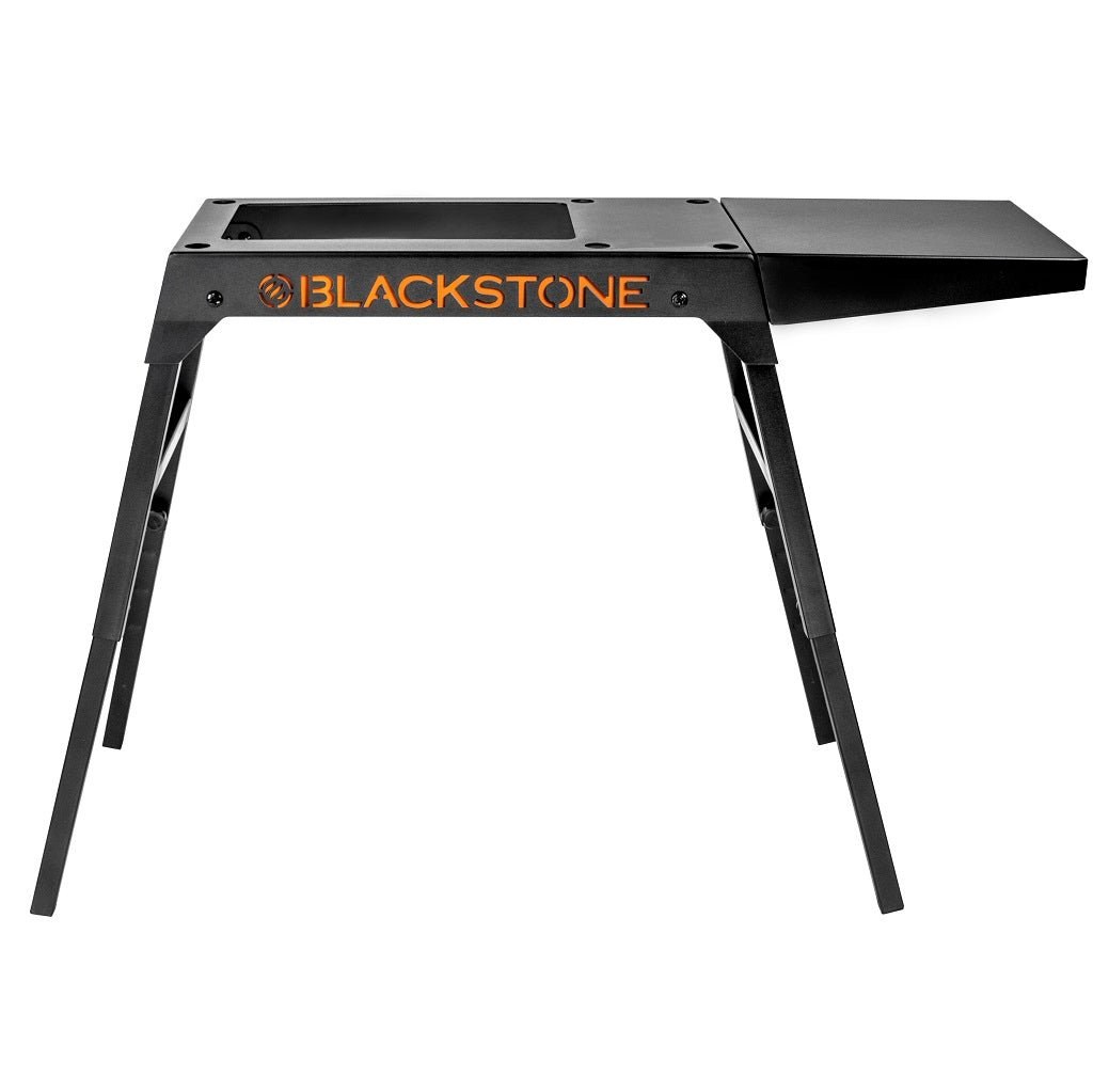 N Atlantic I Griddle Stand, Blackstone ®, For 22 Inch/ 17 Inch Table Top Griddle, Black, Steel, Foldable, With Built-IN Removable Side Shelf – 5013