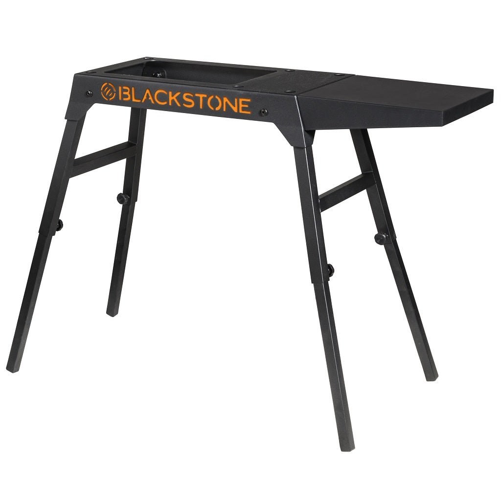 N Atlantic I Griddle Stand, Blackstone ®, For 22 Inch/ 17 Inch Table Top Griddle, Black, Steel, Foldable, With Built-IN Removable Side Shelf – 5013