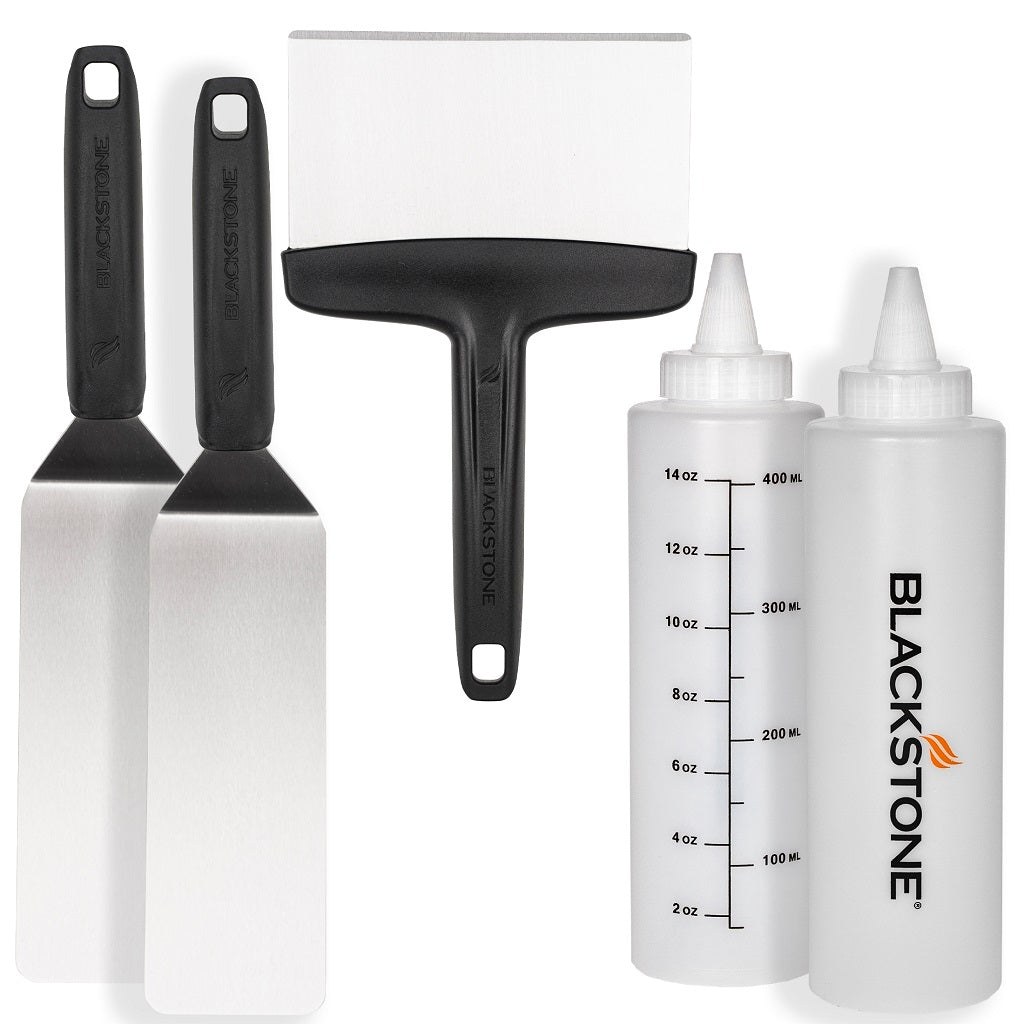 N Atlantic I Griddle Accessory Kit, Use to Cook, With Two 14 Ounce Squeeze Bottles/ Two Long Spatulas/ Scraper – 5230