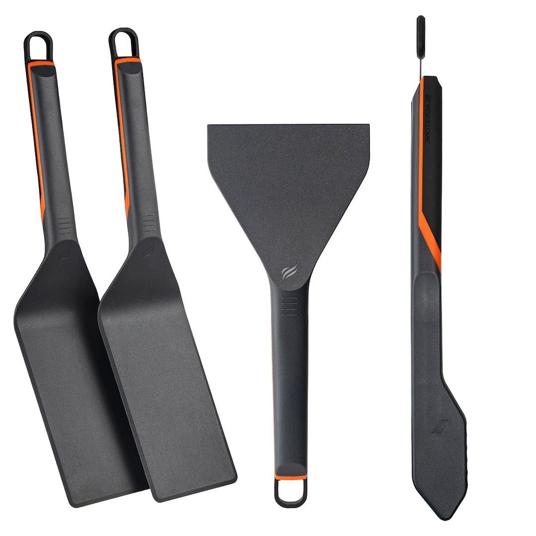 N Atlantic I Griddle Accessory Kit, Use to Cook or Clean-Up Griddle, With Pair of Tongs and Two Spatulas – 8202