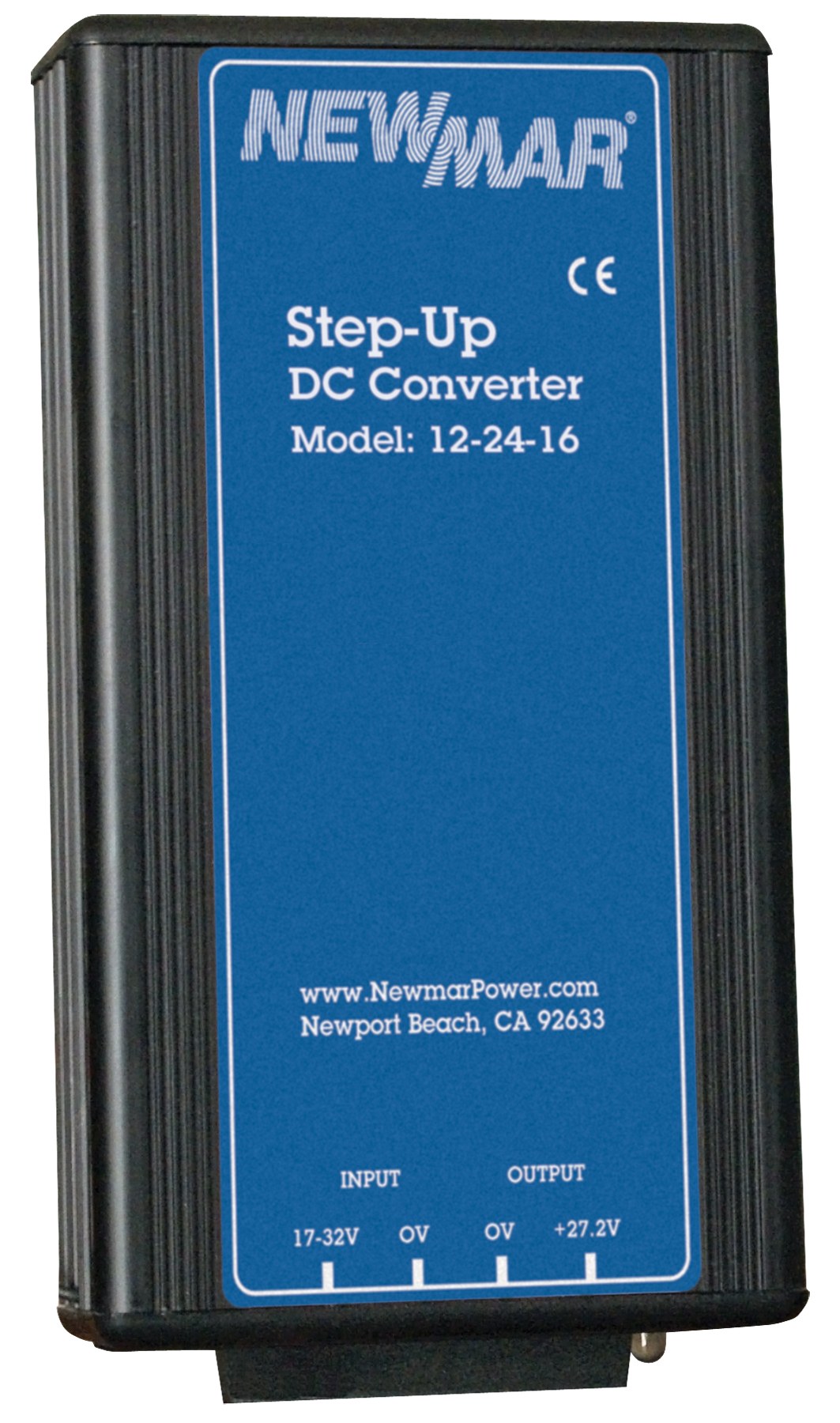 Newmar Power Converter, Standard Non-Isolated Series, Step-Up Converter, Converts 10 to 15 Volt DC to 27.2 Volt DC – 12-24-16