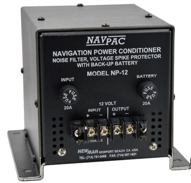 Newmar Power Management System, Nav-Pac ™, Used to Prevent Voltage Drop from Affecting Electronics, For Use with 12 Volt Batteries – NP-12