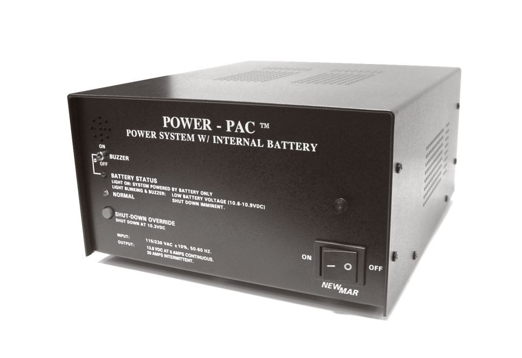 Newmar Radio Power Supply, For Use with VHF Shore Stations, 13.6 Volt DC, 10 Ampere Intermittent and 5 Ampere Continuous Rating – POWER-PAC 14AH