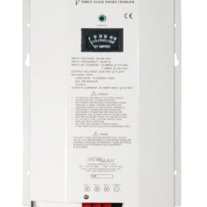 Newmar Battery Charger, Phase Three Smart Series, For 24 Volt Gel-Cell/ 24 Volt Flooded Lead-Acid/ 24 Volt AGM Batteries, 3-BANK Charger – PT-24-8W