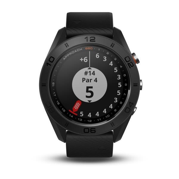 Garmin Noh GPS Watch, Approach S60, Golf Watch, 1.2 Inch Color Touchscreen Display, Black with Black Band – 010-N1702-00