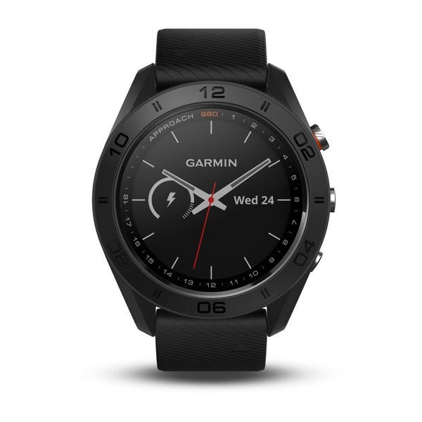 Garmin Noh GPS Watch, Approach S60, Golf Watch, 1.2 Inch Color Touchscreen Display, Black with Black Band – 010-N1702-00