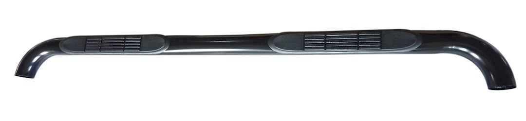 Value Brand Nerf Bar, With Step Pads, 3 Inch Round Bent, Powder Coated, Black, Steel, With Welded End Caps, Rocker Panel Mount – DR007B