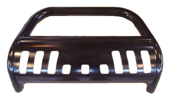 Value Brand Bull Bar, Black Powder Coated Steel, 3 Inch Diameter, With Light Mounts, With Skid Plate – FD704B