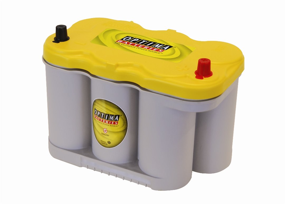 Optima Bat. Battery, Yellow Top, D27F Bci Group Number, Automotive Engine, 12 Volt, 830 Cold Cranking Amps – 8037-127