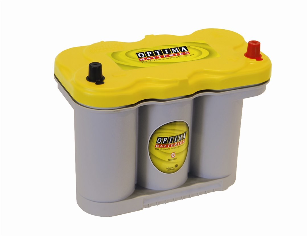 Optima Bat. Battery, Yellow Top, D27F Bci Group Number, Automotive Engine, 12 Volt, 830 Cold Cranking Amps – 8037-127