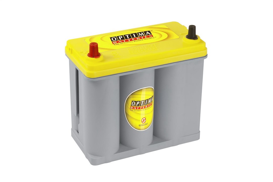 Optima Bat. Battery, Yellow Top, DS46B24R Bci Group Number, Prius Engine/ Direct Fit Replacement, 12 Volt, Top Terminals, Gel Electrolyte – 8171-767