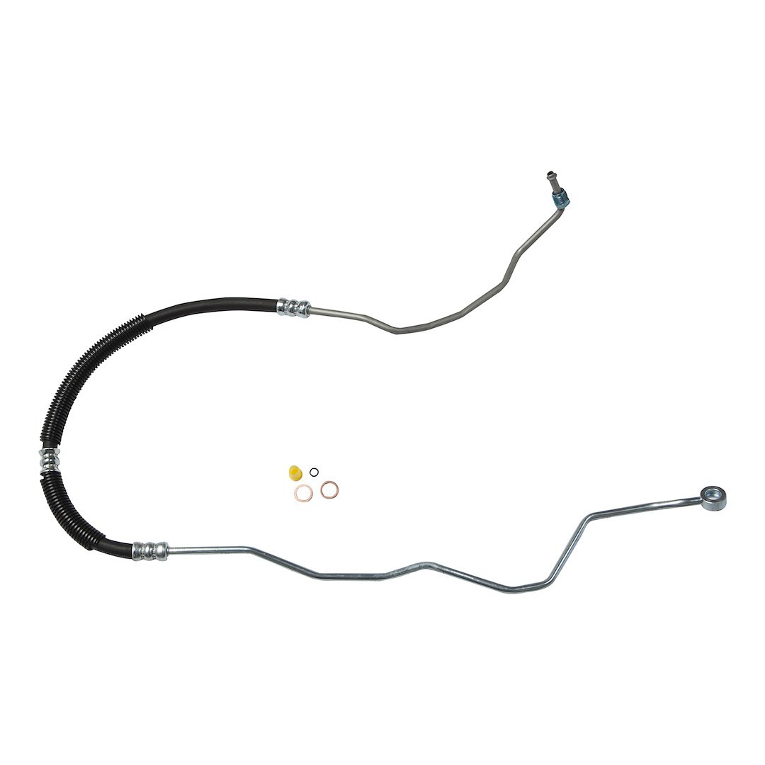 Omega Power Steering Hose, Pressure Line Hose, 16 Millimeter Banjo X 18 Millimeter Male O-Ring – 71021