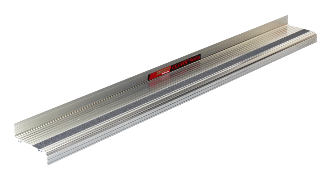 Owens Running Board, Classic Pro, Silver, Extruded Aluminum, Unlighted, Mounting Bracket Required, 2 Inch Rise, Full Cab Length – OCF7092HC-01