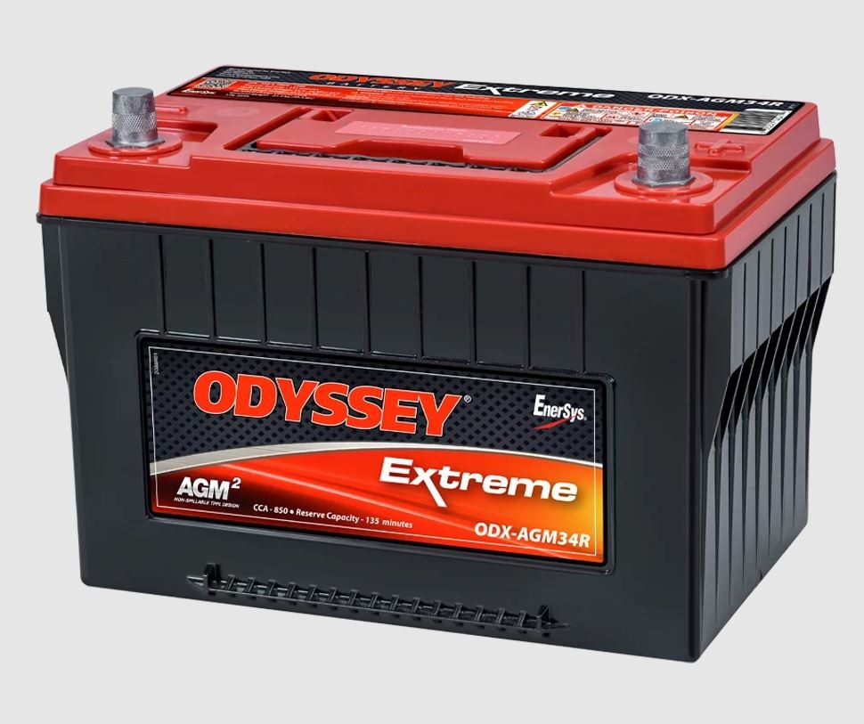 Odyssey Battery, Extreme Series, Group 34R, 12 Volt, 850 Cold Cranking Amps/ 1500 Pulse Hot Cranking Amps, SAE Terminal – 34R-PC1500
