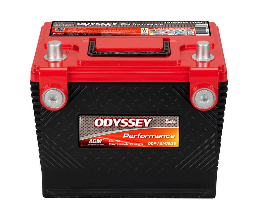 Odyssey Battery, Performance Series, 72 Bci Group Size, 12 Volt, 708 Cold Cranking Amps/ 1100 Pulse Hot Cranking Amps – ODP-AGM75 86